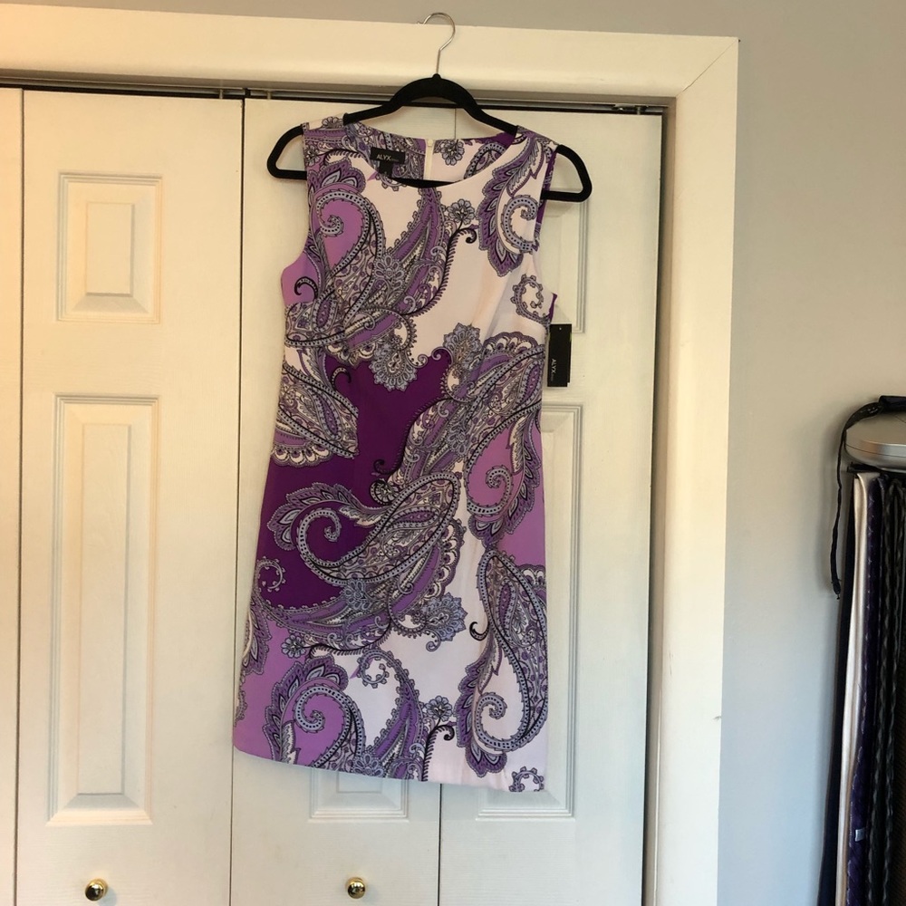 Alyx Purple Paisley Dress